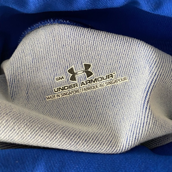 Men’s Under Armour athletic blue turtleneck layer long sleeve - Picture 5 of 7